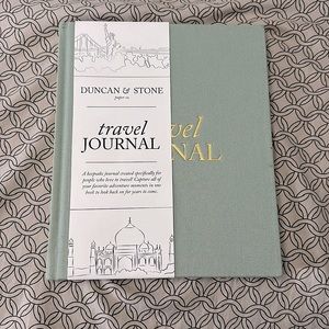 Never been used travel journal by Duncan & Stone